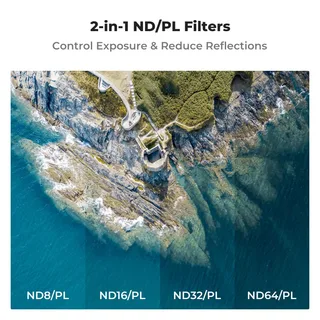 K&amp;F Concept DJI Avata 2 ND/PL 4'lü Filtre Seti Nano-X Serisi