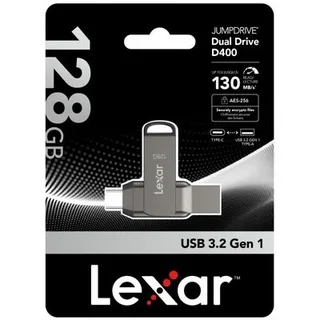 Lexar 128 GB JumpDrive Dual Drive D400 USB 3.1 Type-C