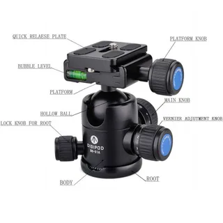 Digipod BH-52A/R Panoramic Ball Head (Red)