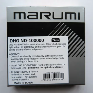 Marumi DHG ND100,000 Filtre 77mm (16.5 Stop)