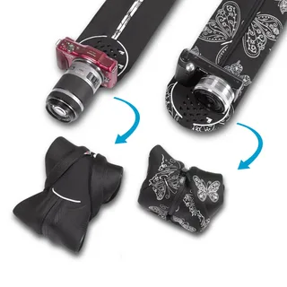 Miggo Strap &amp; Wrap Aynasız için Koruyucu Kılıfa Dönüşen Askı (Blue Black)