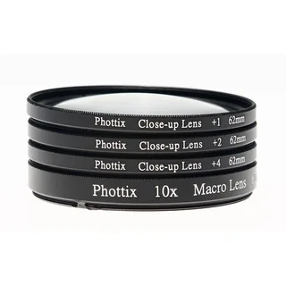 Phottix 52mm Close Up Filtre Seti - Kumaş Çantalı (+1D, +2D, +4D, +10D)