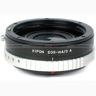 Kipon EOS-M 4/3 Canon Lensi m4/3 Gövdeye takmak için Diyafram Kontrollü.