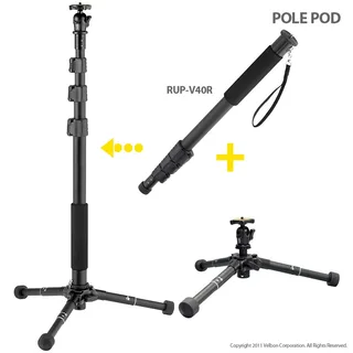 Velbon Pole Pod 11 Monopod with Tripod Base 