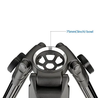 Digipod DVT-75AW Profesyonel Video Tripod + DVH-5W Fluid Kafa 
