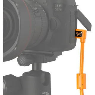 Tether Tools CU61RT15-ORG USB 3.0 Type-A Male to Micro-USB Right-Angle Male Cable 