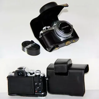 OEM Deri Kılıf (Olympus OM-D E-M10 Mark II Siyah)