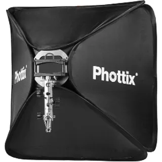 Phottix Transfolder Softbox Deluxe with Cerberus Multi Mount Holder Kit 60x60cm
