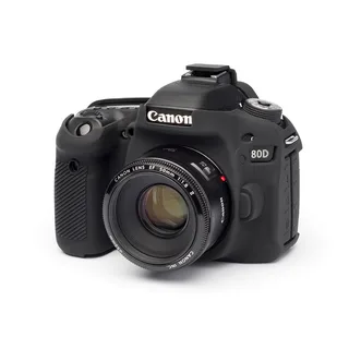 EasyCover Silikon Kılıf (Canon EOS 80D Siyah)