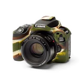 EasyCover Silikon Kılıf (Canon EOS 200D Kamuflaj)