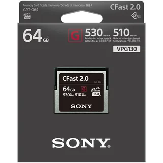 Sony 64GB CFast 2.0 G Series Memory Card (CAT-G64)