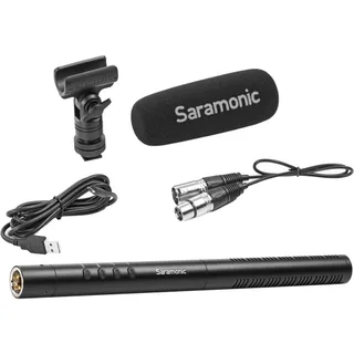 Saramonic SR-TM1 Supercardioid Broadcast XLR Shotgun Condenser Microphone + TM-WS1 Windscreen Kit