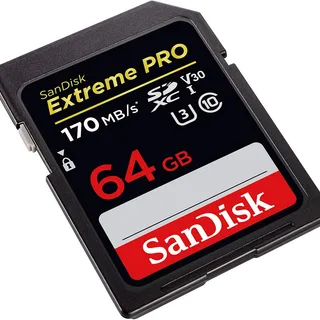 Sandisk 64 GB Extreme Pro SDXC Class 10 Kart 170 mb/s