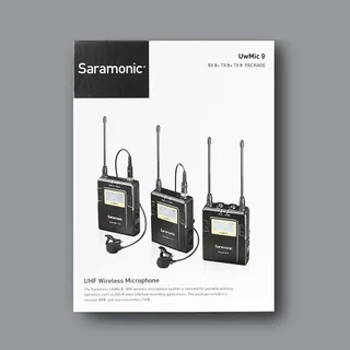 Saramonic UwMic9 TX9+TX9+RX9 Kit2 İkili Kablosuz Yaka Mikrofonu