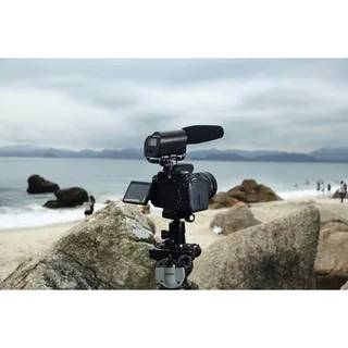Saramonic Vmic Recorder Ses Kayıt Cihazlı &amp; Ekranlı Shotgun Mikrofon