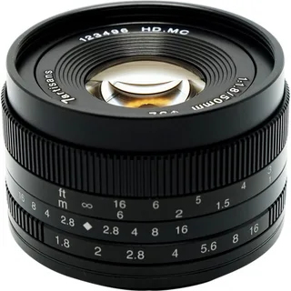 7Artisans 50mm F1.8 Fuji (FX Mount) MF APS-C Lens Siyah 