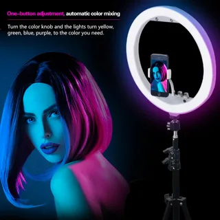 Mcoplus RL-13RGB 13inç RGB Led Işık (Masa Üstü Stand + Telefon Adaptörü Dahil)