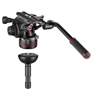 Manfrotto MVK612TWINGA 612 Nitrotech Fluid Video Head and Aluminum Twin Leg Tripod with Ground Spreader