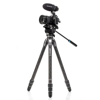 Benro TTOR24CLVS4PRO Tortoise (Kaplumbağa) Karbon Video Tripod Kit Seri 2
