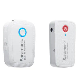 Saramonic Blink500 B1W (TX+RX) Kablosuz Yaka Mikrofonu Beyaz