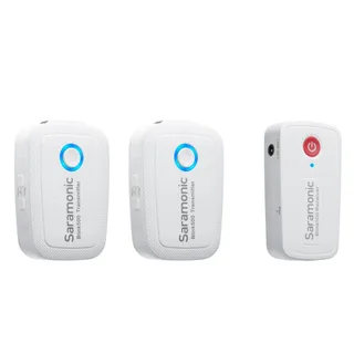 Saramonic Blink500 B2W (TX+TX+RX) 2 Kişilik Kablosuz Yaka            Mikrofonu Beyaz