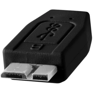 Tether Tools CU5404-BLK TetherPro USB 3.0 Male Type-A to USB 3.0 Micro-B Cable 30cm