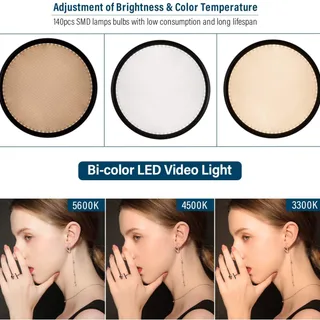 Viltrox VL-500T Bi-Color Led Işık 2`li Işık Seti