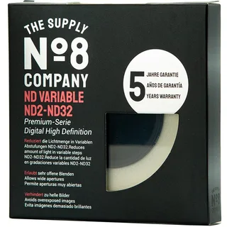 No8 49mm Nano Variable Density ND 2-32 Filtre (1-5 Stop)