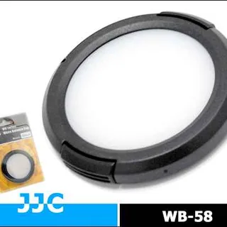 JJC WB-58 Beyaz Ayar Kapağı 58mm