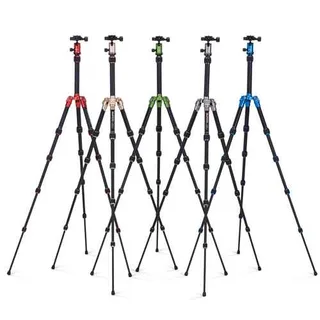 Mefoto A-0350Q0R Mag.Alum.Colorful Travel Angel Tripod (Red)