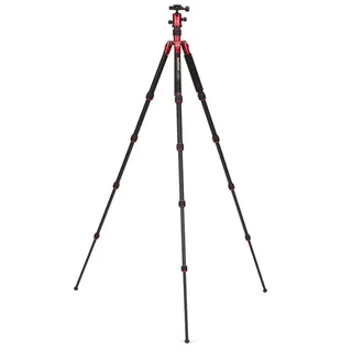 Mefoto A-1350Q1R Mag.Alum.Colorful Travel Angel Tripod (Red)
