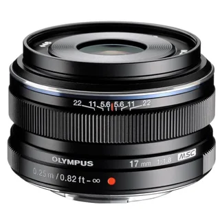 Olympus m.Zuiko ED 17mm 1:1.8 MSC (Siyah)