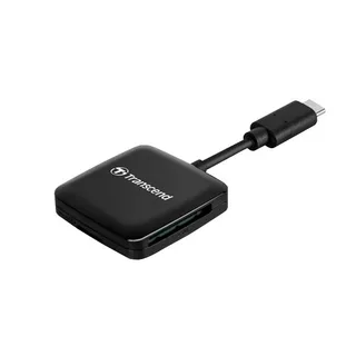TRANSCEND TS-RDC3 SD/MICRO SD CARD READER, USB 3.2 Gen 1, BLACK, TYPE C
