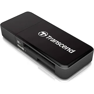 TRANSCEND TS-RDF5K SD/MicroSD Card USB 3.1 Gen 1, Black