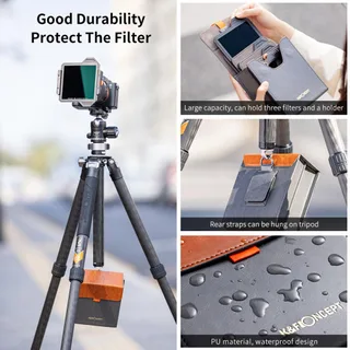 K&amp;F Concept X PRO Square Filter Holder System (95mm CPL + Square ND8/64/1000 + 4 Adapter Rings)