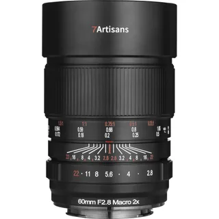 7Artisans 60mm F2.8 Macro 2x Sony (E Mount) MF Full Frame Lens Siyah