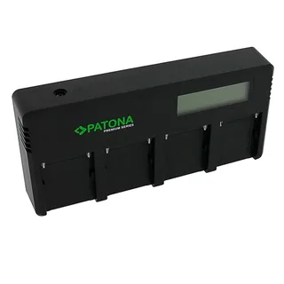 PATONA 1703 PREMIUM 4-PORT BATTERY CHARGER SONY NP-F970 BATTERY