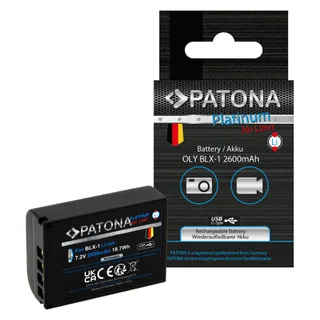 PATONA 1372 Platinum Battery with USB-C Input OM SYSTEM BLX-1 OM-1 / OM-1 MARK 2