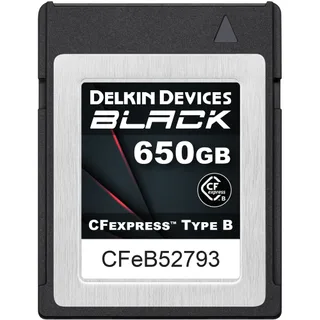 Delkin Devices 650GB BLACK CFexpress™ Type B Memory Cards