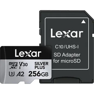 Lexar 256 GB Professional SILVER PLUS UHS-I microSDXC Memory Card