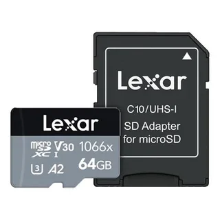 Lexar 64 GB Pro 1066x microSDXC UHS-I A2 U3 V30