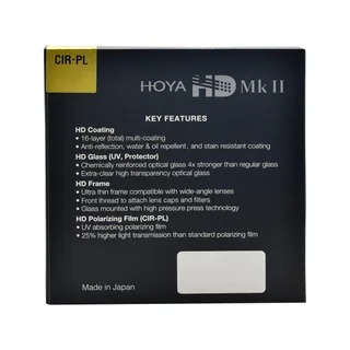 Hoya Circular Polarizer Filter HD MK II 72mm