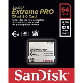 Sandisk 64GB Extreme PRO CFast 2.0 Memory Card 