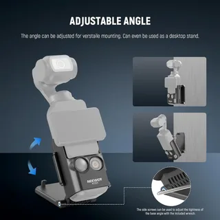 NEEWER AC015 Manyetik Kamera Montajı (DJI Osmo Pocket 3 Uyumlu, 180° Dönebilir)
