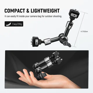 Neewer ST-07 7" 18cm  1/4'' Vidalı Magic Arm 