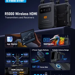 Lemorele R5000 200 Metre Kablosuz HDMI Video Aktarım Kiti