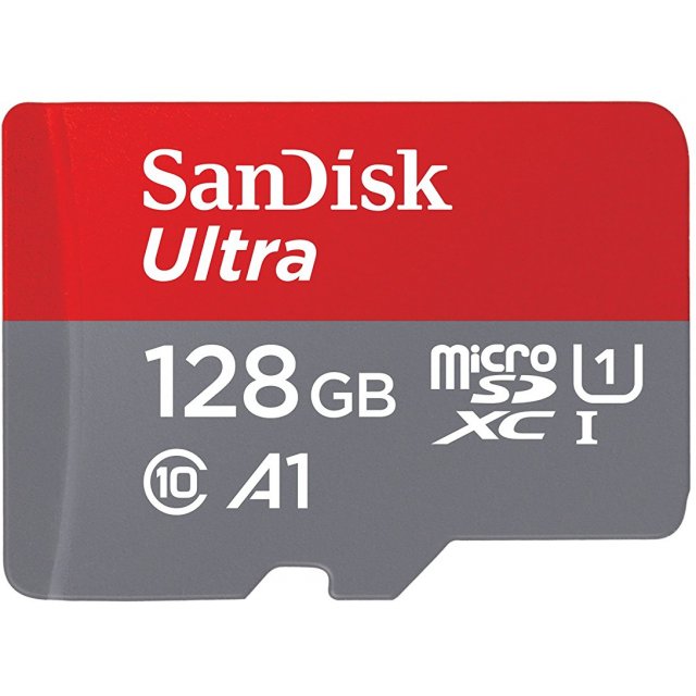 Sandisk 128 GB microSDXC C10 A1 U1 667x 100 mb/s + Adaptör